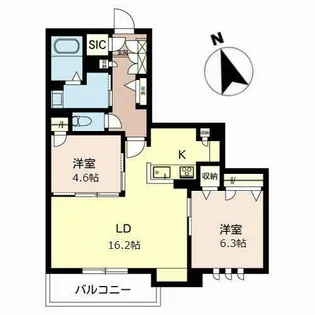 アリエッタ【0303号室】の間取り