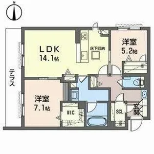 シエクル【0103号室】の間取り