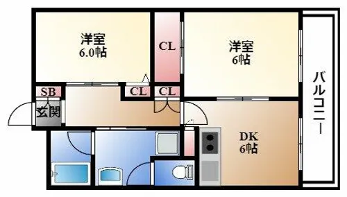 アーバンレジデンス吹上【2階】の間取り