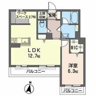プラド【0305号室】の間取り