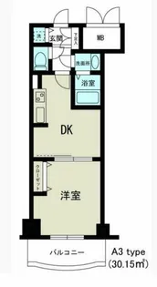 ノルデンタワー天神橋【19階】の間取り