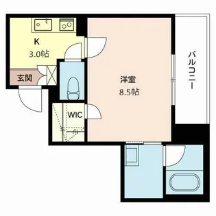 シャーメゾンUK【0201号室】の間取り