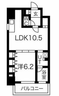 アプリーレ堺筋本町【9階】の間取り