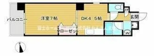 サザンクロス【8階】の間取り