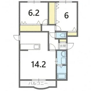 北海道札幌市西区宮の沢三条5丁目【マンション】の間取り