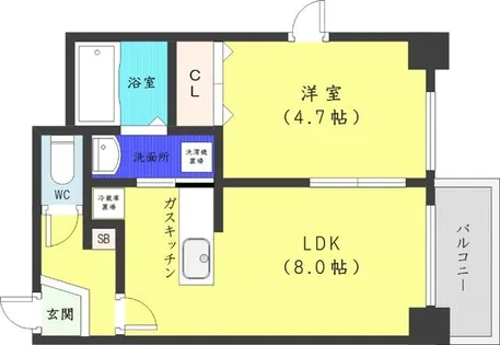 シュクル医大南【5階】の間取り