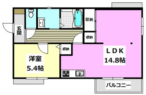 エルメスコート【1階】の間取り