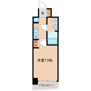 SERENiTE三宮【10階】の間取り