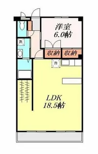サザール一本木【102号室】の間取り