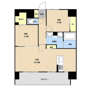 LIBTH筑紫駅前【0702号室】の間取り