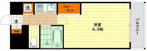 エスリード大阪城北【10階】の間取り