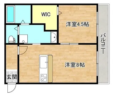 東花園コーポ【2階】の間取り