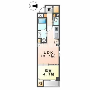 フラントート【3階】の間取り