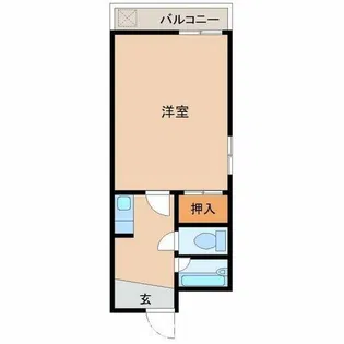 ハイツ一力【103号室】の間取り
