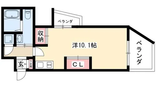 ライブコート千種【1004号室】の間取り