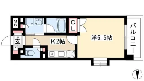 グラン・アベニュー名駅【2階】の間取り