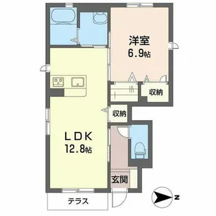 スマイルメゾン弥匠【0101号室】の間取り