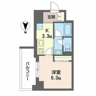 セルン新町【8階】の間取り