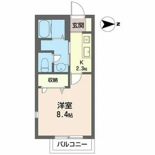 クオーレ千里【0205号室】の間取り
