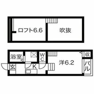 La Speranza(ラスペランザ)神宮西【0205号室】の間取り