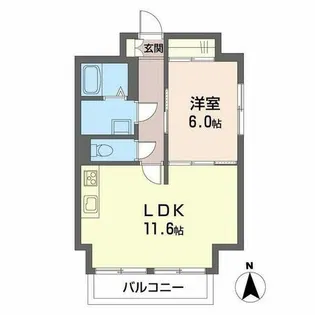 CORT UESHO【0502号室】の間取り