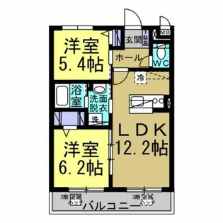 Beyond【403号室】の間取り