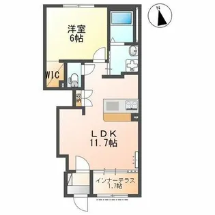 ノースグレイス【1階】の間取り