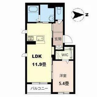 エスト・クレール南田辺【0302号室】の間取り