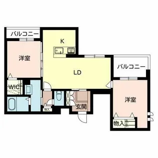 フェリシテ【0201号室】の間取り