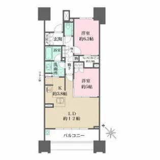 ザ・パークハウス名古屋アベニュースクエア【7階】の間取り