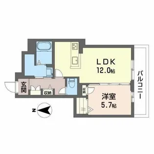 グランルミナス【0305号室】の間取り