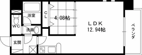 アーバネックス福島【4階】の間取り