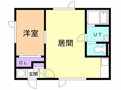 ハイツオーシャンレラ(蘭西)【1号室】の間取り