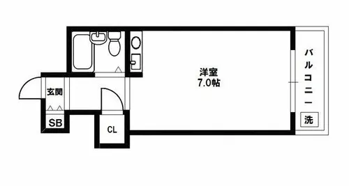グレイス芦屋【303号室】の間取り