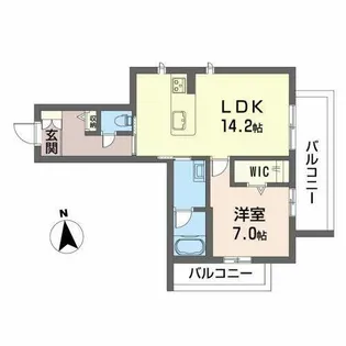 ル シマン【0403号室】の間取り