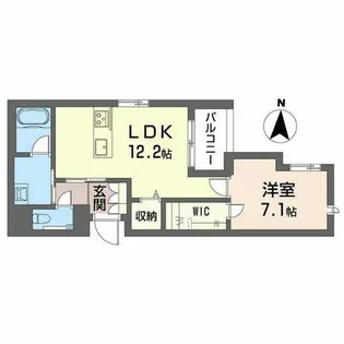 SOIRE 白壁【0402号室】の間取り