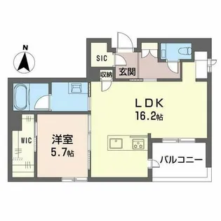 SOIRE 白壁【0101号室】の間取り