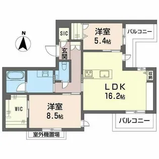 SOIRE 白壁【0401号室】の間取り