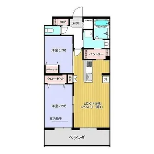 レジデンス グリシナ【3階】の間取り