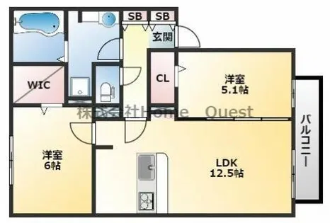 ソレイユアン【2階】の間取り
