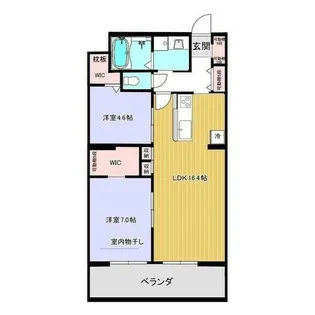 レジデンス グリシナ【3階】の間取り