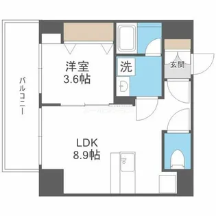 ブエナビスタ難波サウスタワー【7階】の間取り