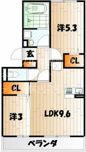 あぅん霧ヶ丘【2階】の間取り