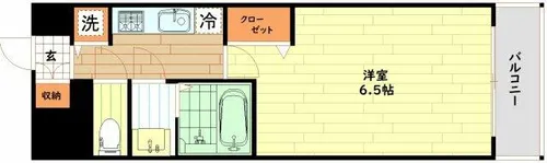 アクアプレイス天満Classic【4階】の間取り