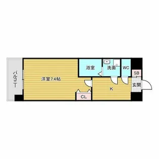 M-RESIDENCE新大阪Garden【8階】の間取り