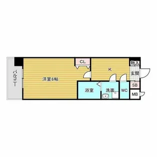 M-RESIDENCE新大阪Garden【2階】の間取り