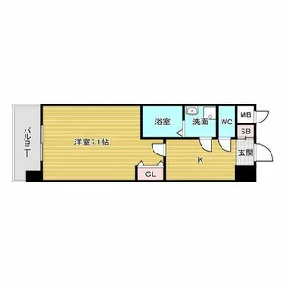 M-RESIDENCE新大阪Garden【7階】の間取り