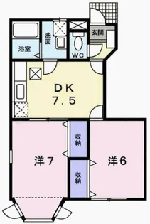 クインシィー8【1階】の間取り