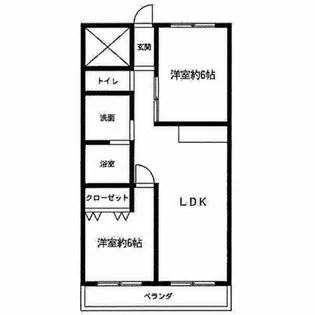 第3フクマルビル【3階】の間取り