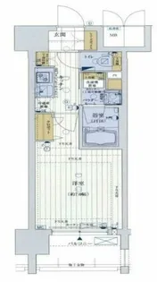レジュールアッシュ上町台【3階】の間取り